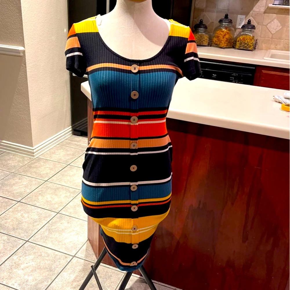 Striped Dress Size Medium